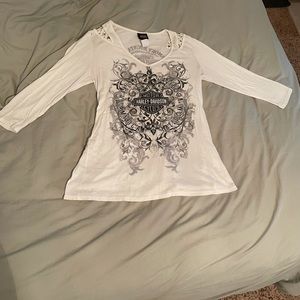 Authentic Harley Davidson T. Ivory L
